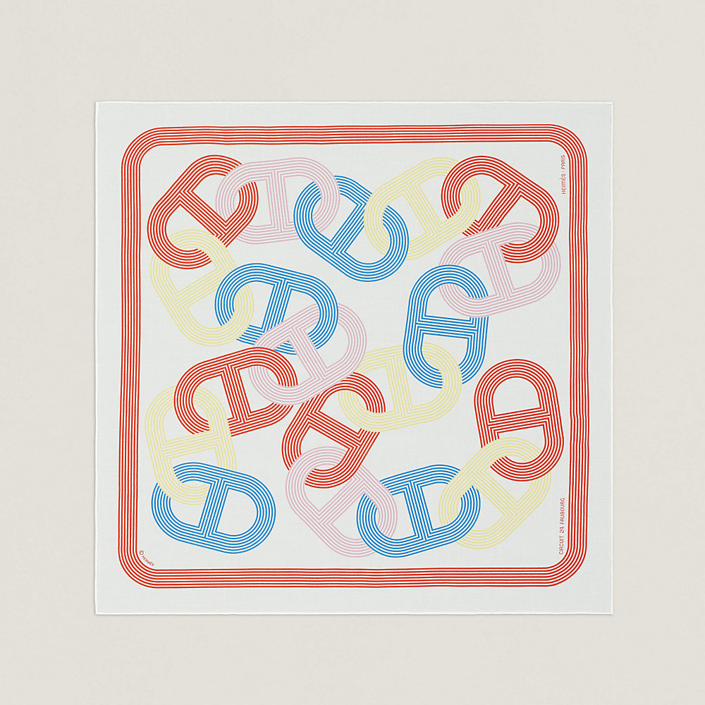 Circuit 24 Faubourg handkerchief | Hermès Singapore